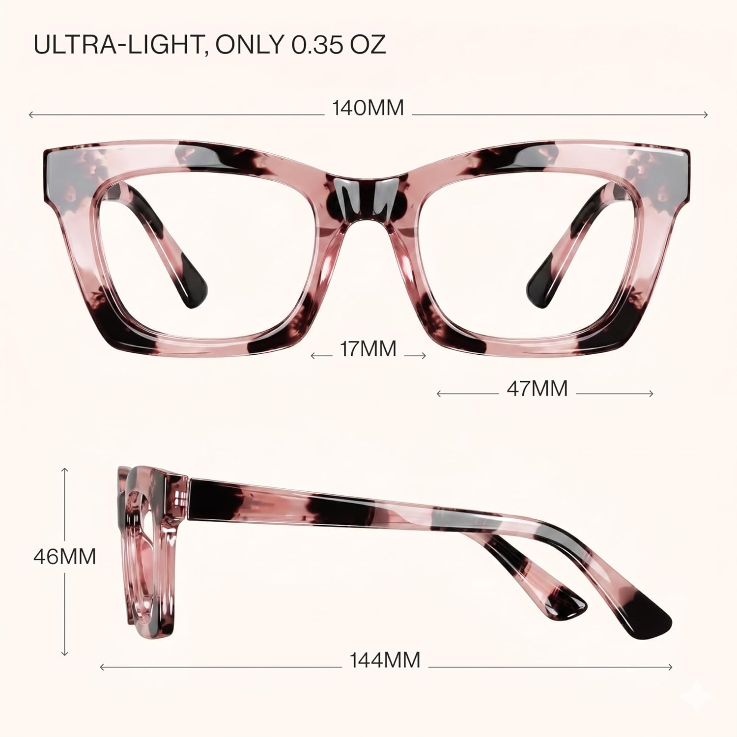 CCVOO 2.0 Style Reading Glasses for Women, Stylish Eyeglasses, Blue Light Readers, Cheaters, (A1 Mix) - Image 6