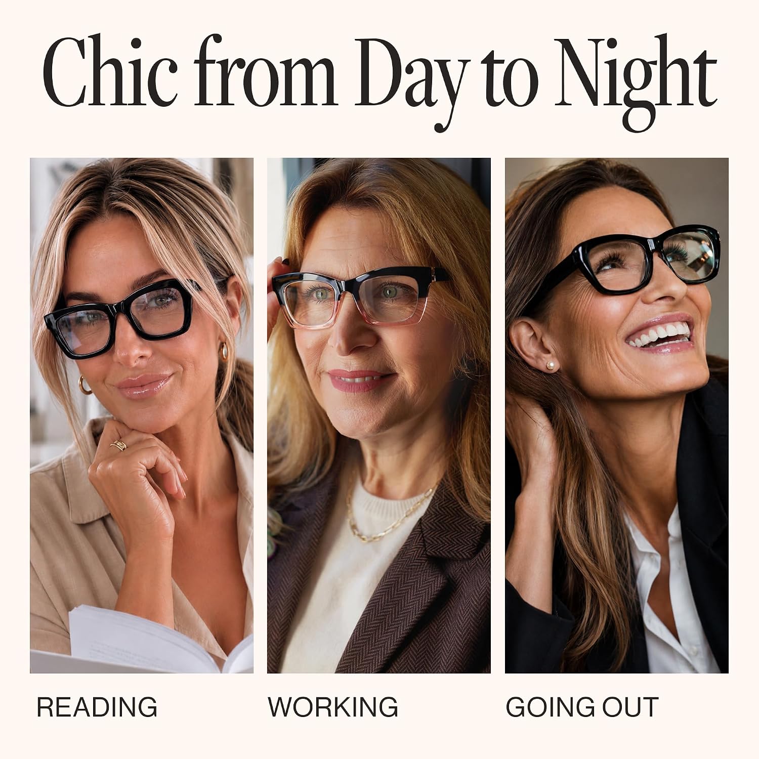 CCVOO 2.0 Style Reading Glasses for Women, Stylish Eyeglasses, Blue Light Readers, Cheaters, (A1 Mix) - Image 7